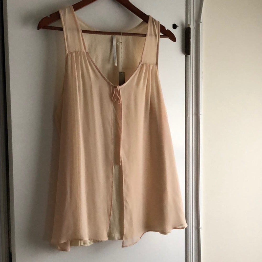 Lauren Conrad baby pink sleeveless top